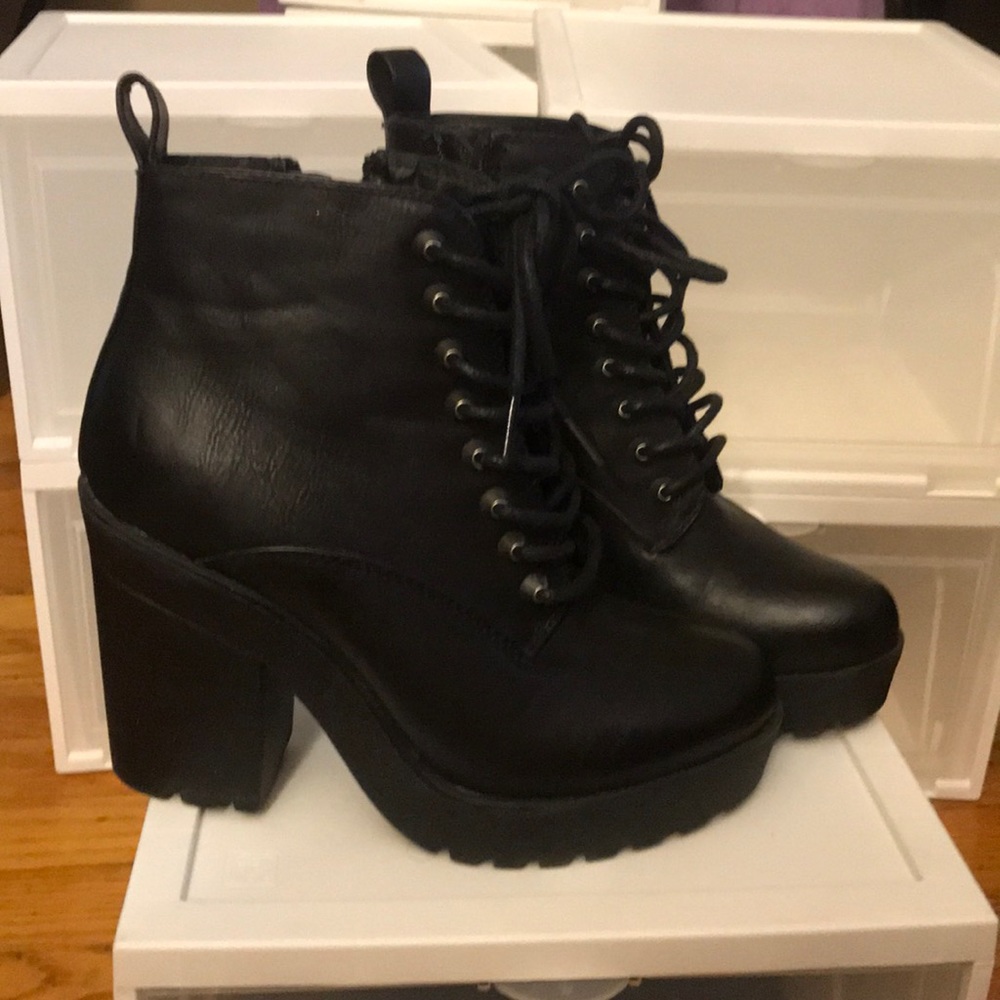 Madden Girl Black Ankle Boots